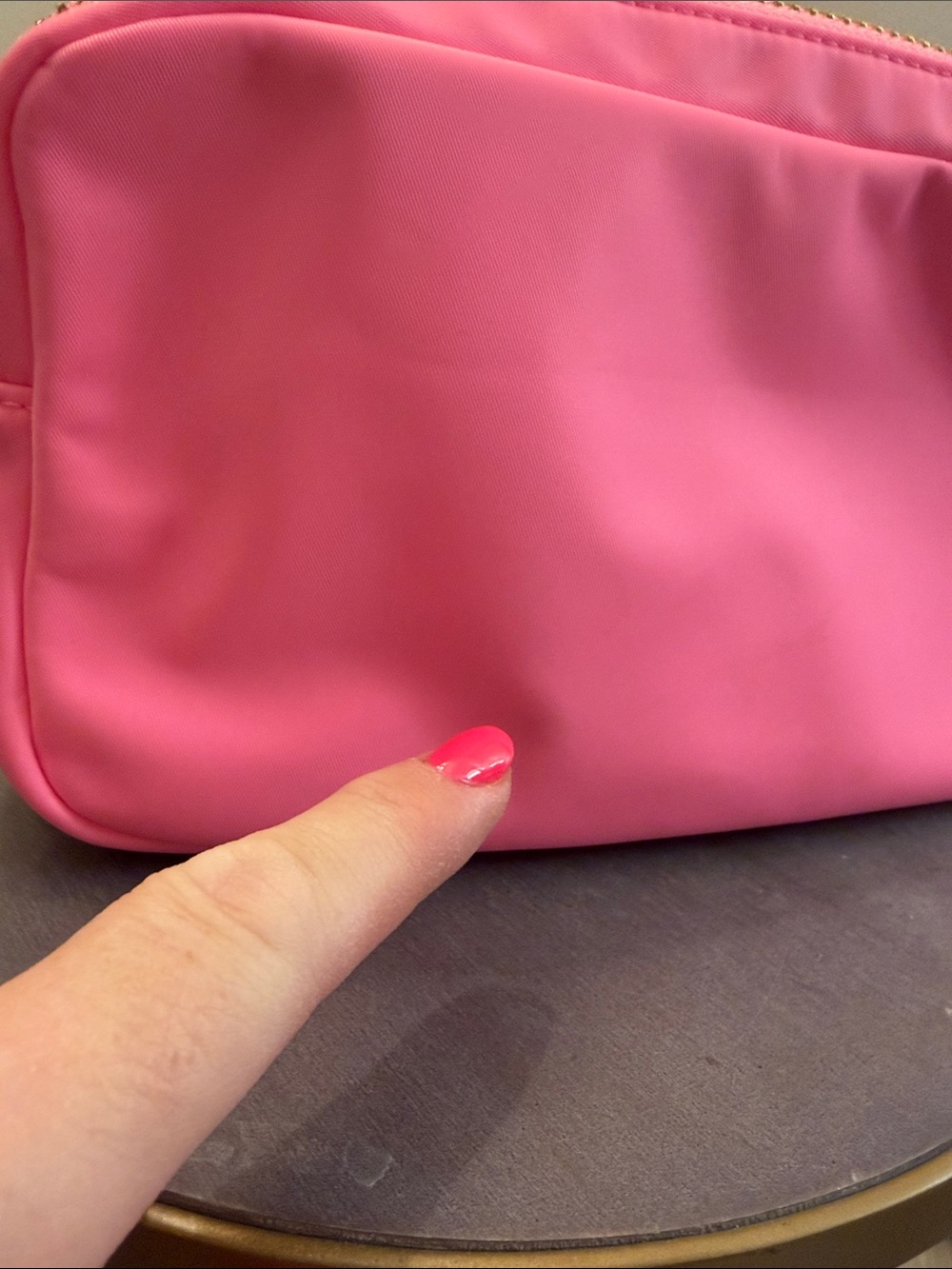 Stoney Clover Lane Pink 'TECH' Small Cosmetic Pouch - Picture 4 of 4